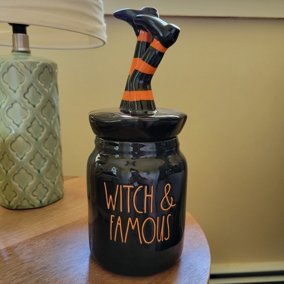 Rae Dunn Other - Halloween Decor Rae Dunn WITCH & FAMOUS Baby Canister Halloween 2022